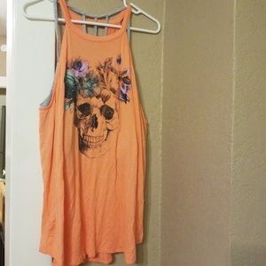 No boundaries high neck tank with bra